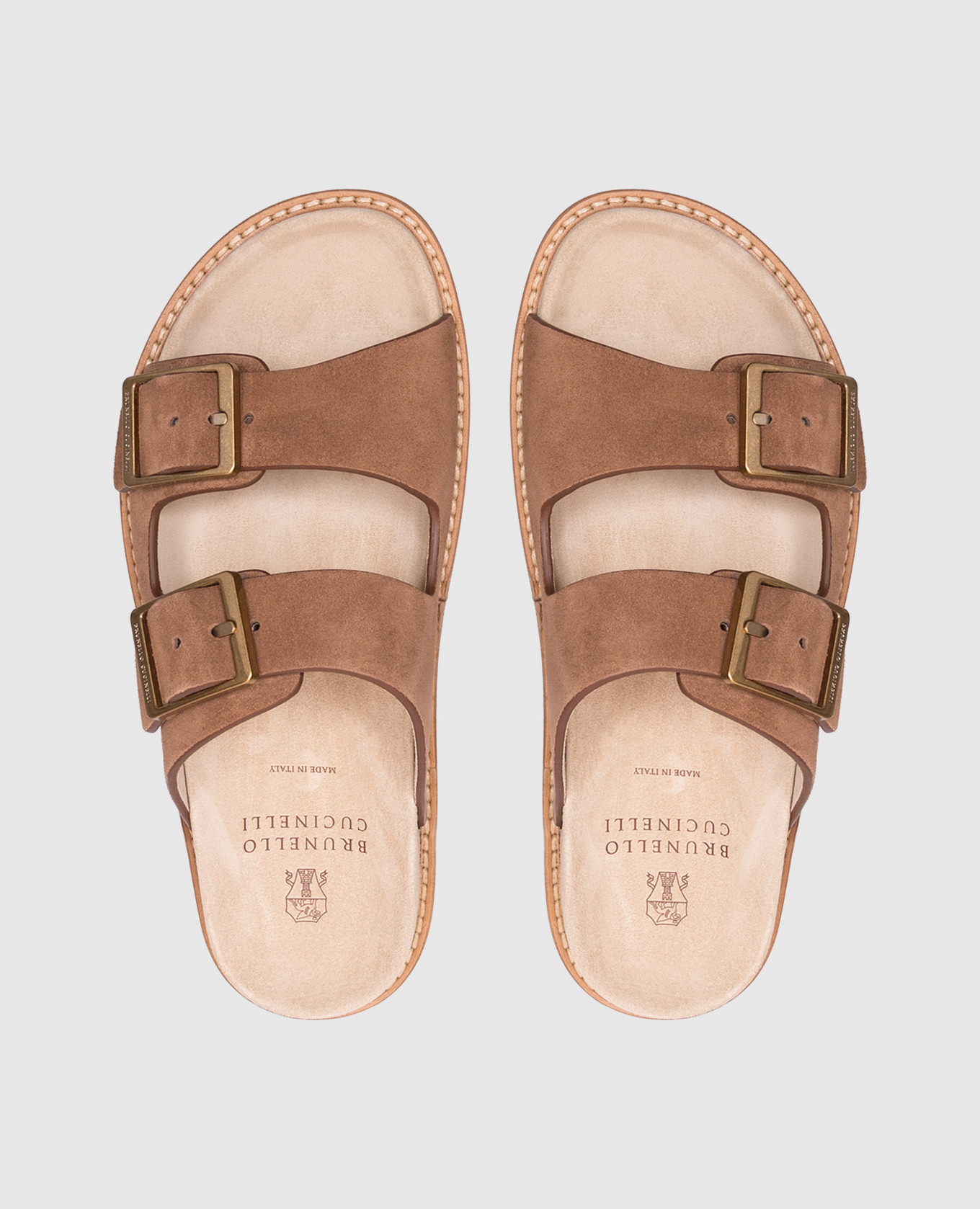 

Brown suede Urban flip-flops Brunello Cucinelli