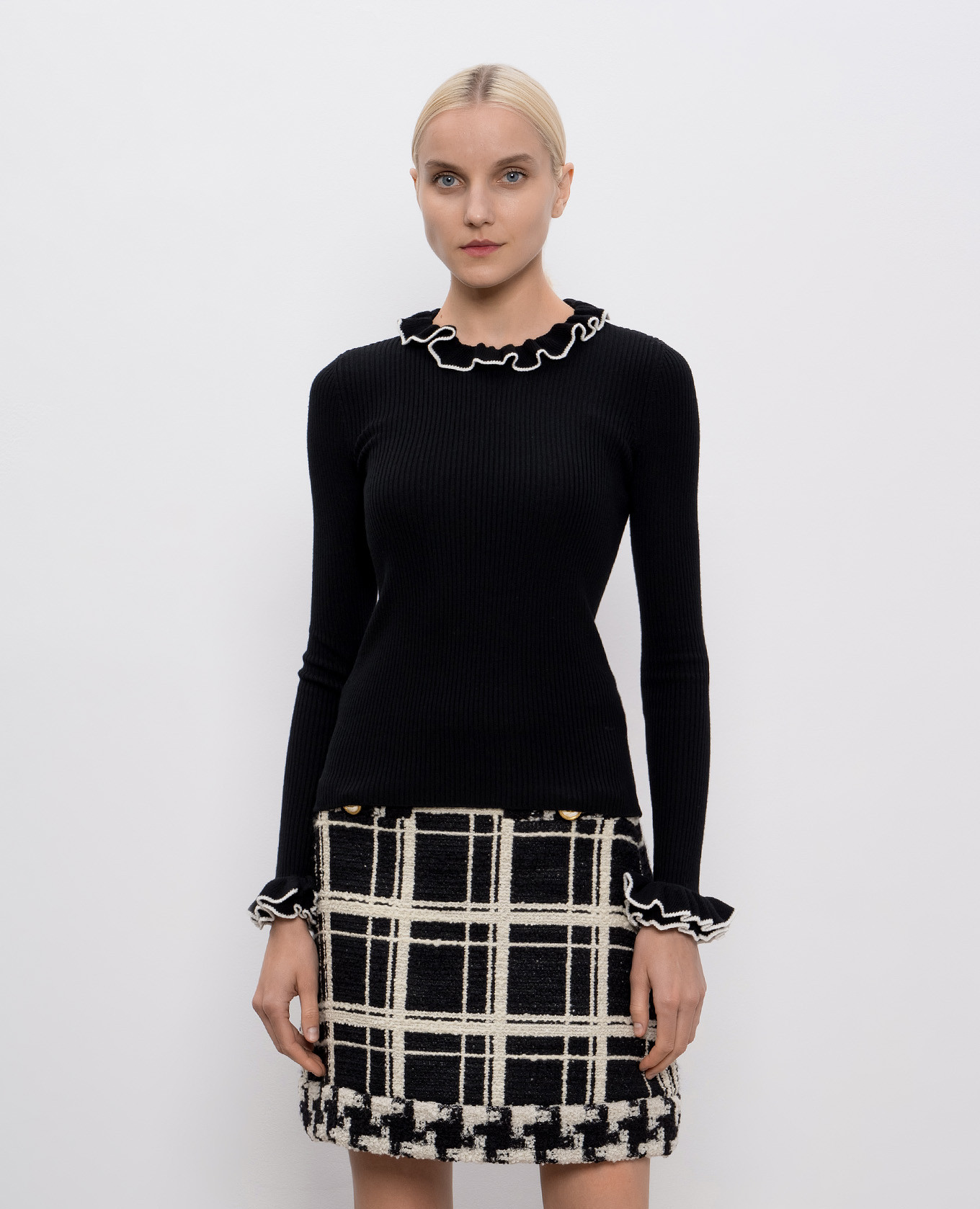 Black wool jumper Valentino 3