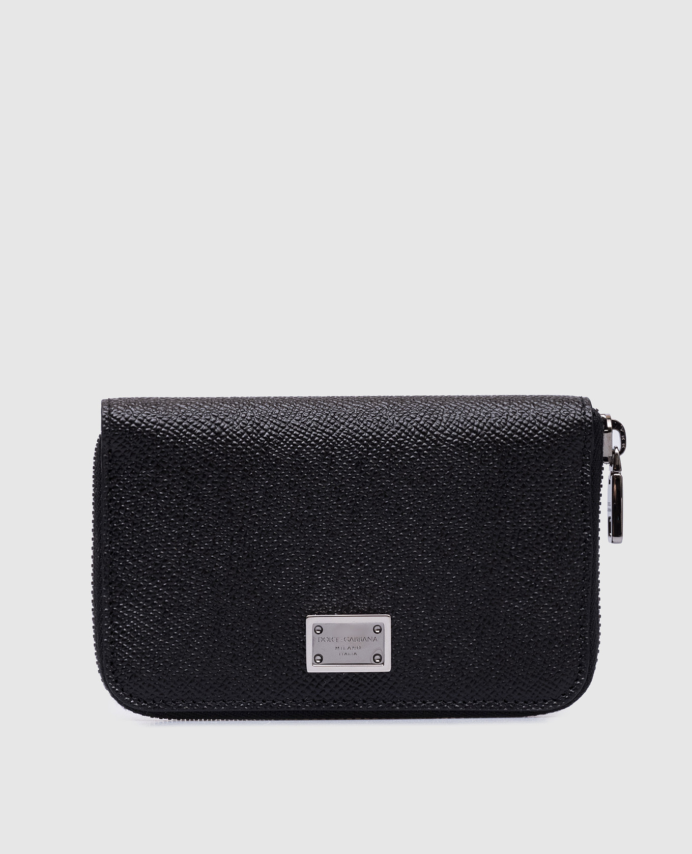 

Black leather wallet with metal logo Dolce&Gabbana