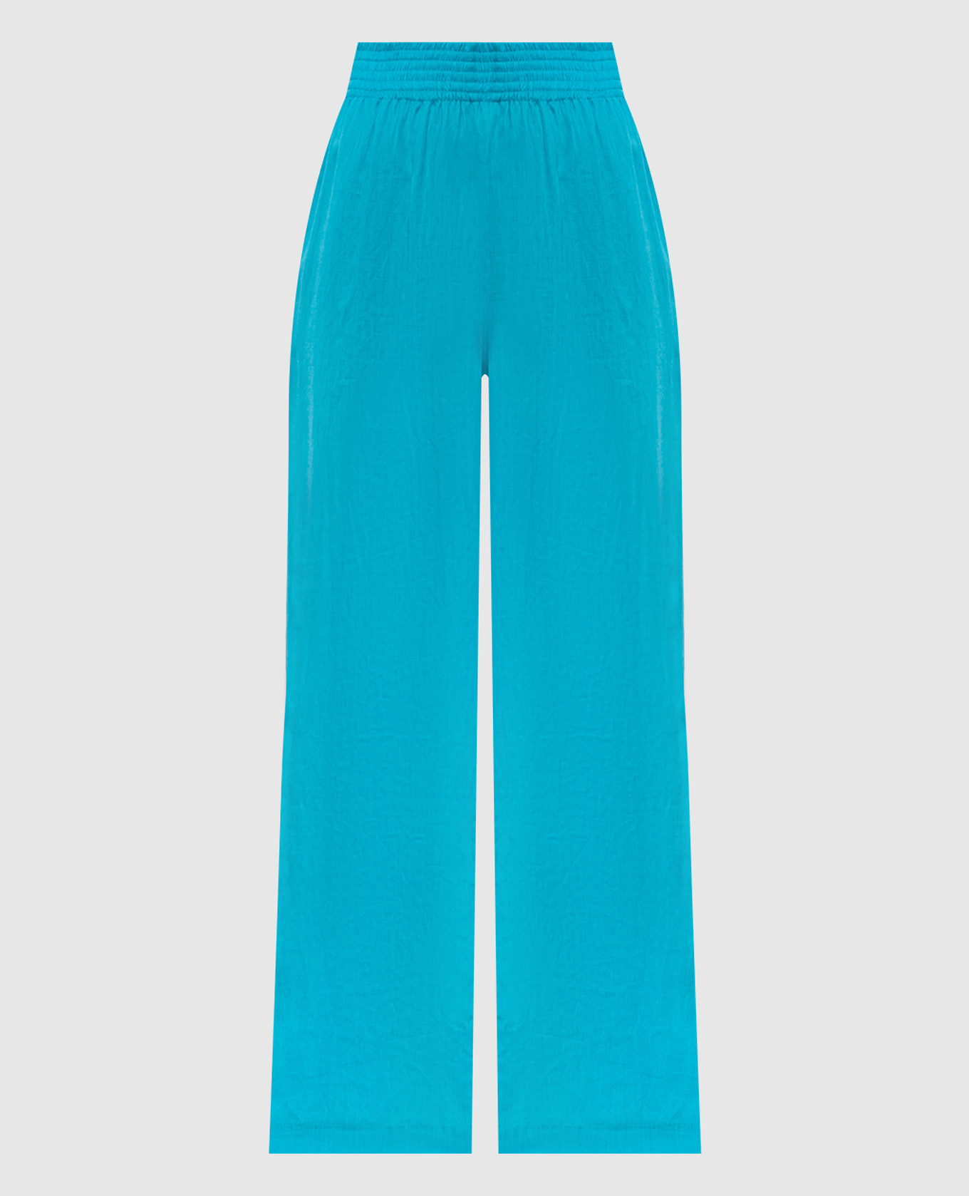 

Blue linen pants Ermanno Scervino, Light blue