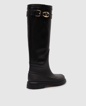 Valentino VLogo Signature logo combo boots in black 5W2S0JH7HEX