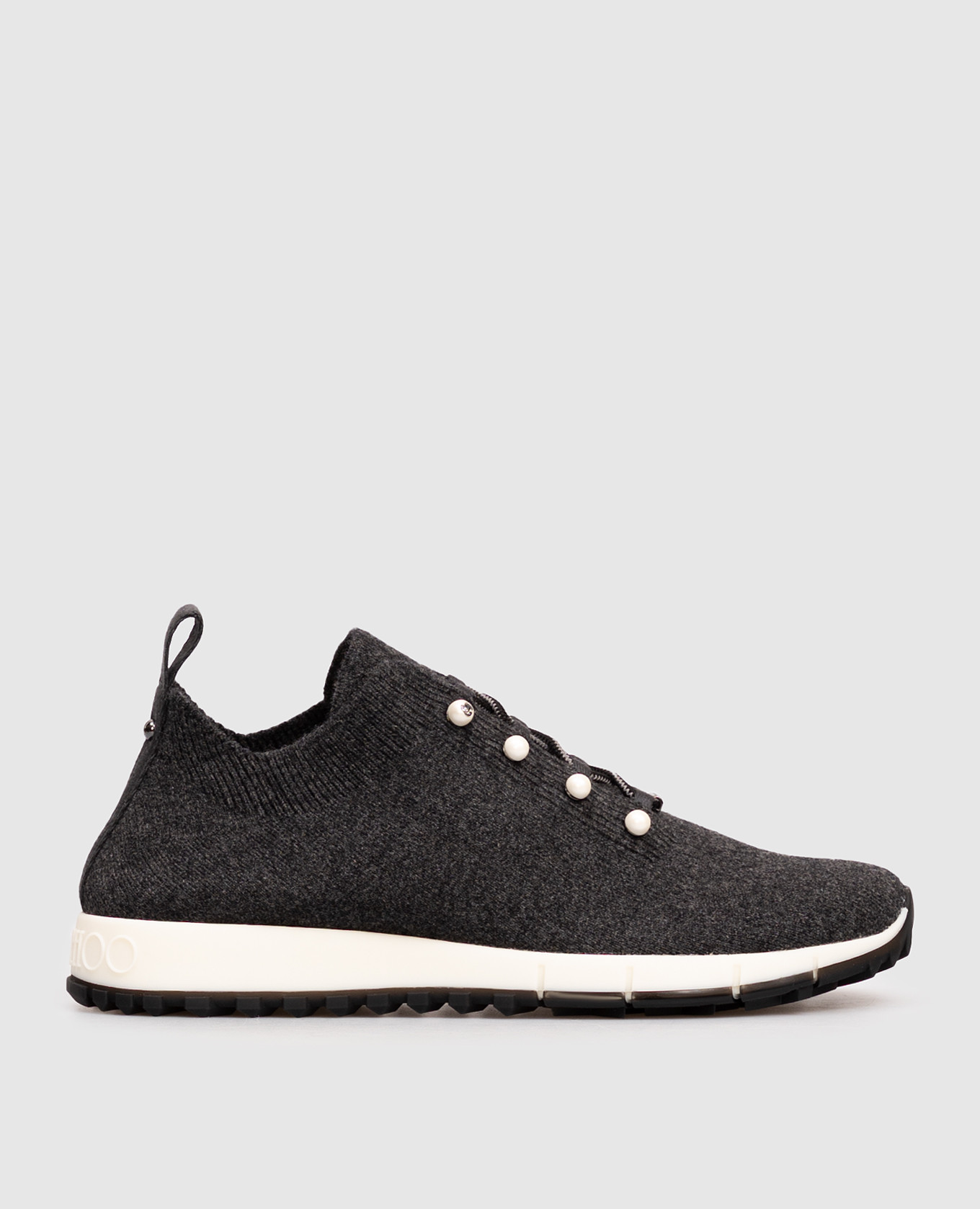 Grey Veles cashmere sneakers Jimmy Choo