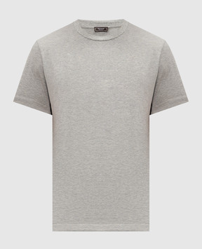 Peserico Gray t-shirt with logo print R55000J0Q202358