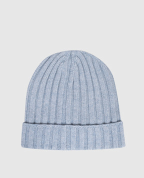 Brunello Cucinelli Children's blue cashmere hat B22M90070A