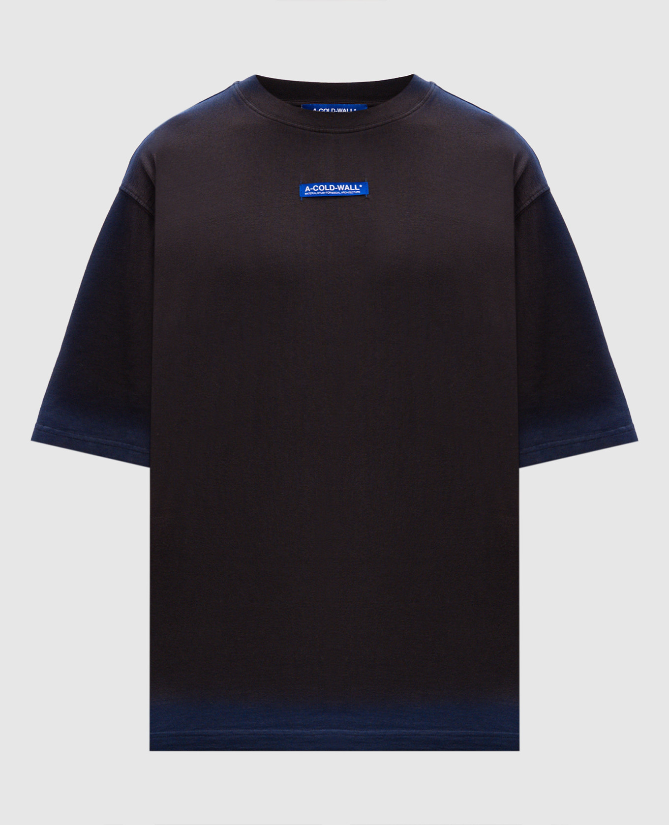 Verge t-shirt in brown with a gradient effect a cold wall