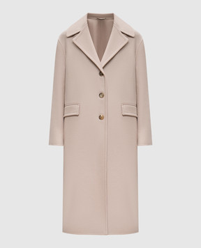 Ermanno Scervino Beige coat made of wool D456D337HNG