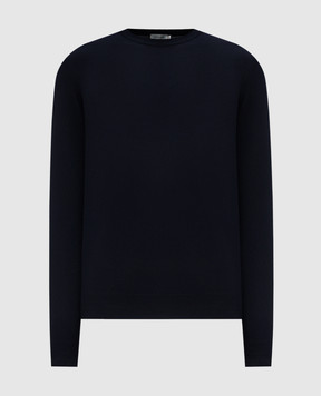 Canali Blue cashmere sweater MK02165C0012