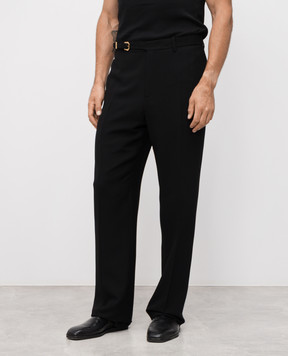 Versace Black pants with wool 10202221A14993
