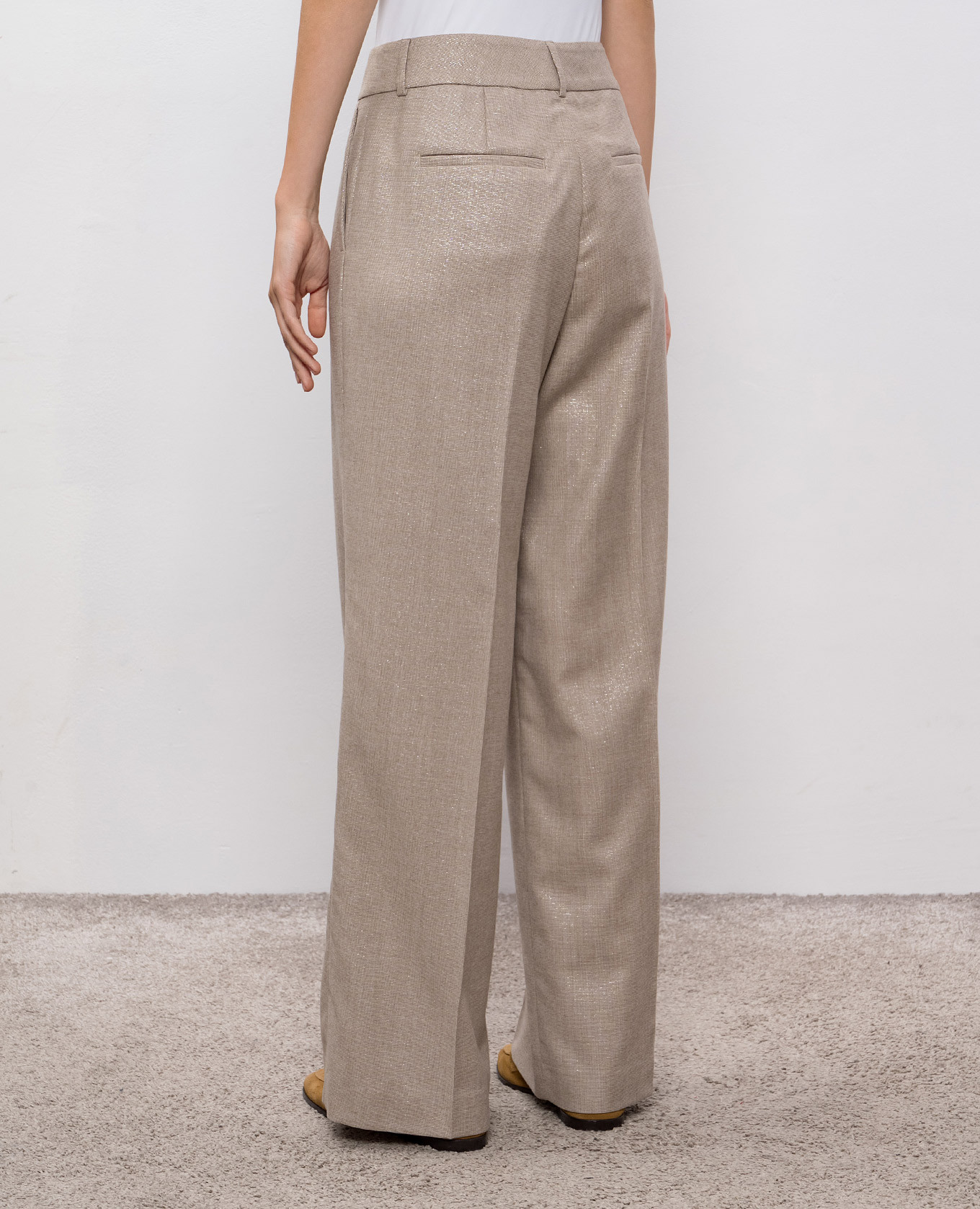 

Beige wool pants Peserico