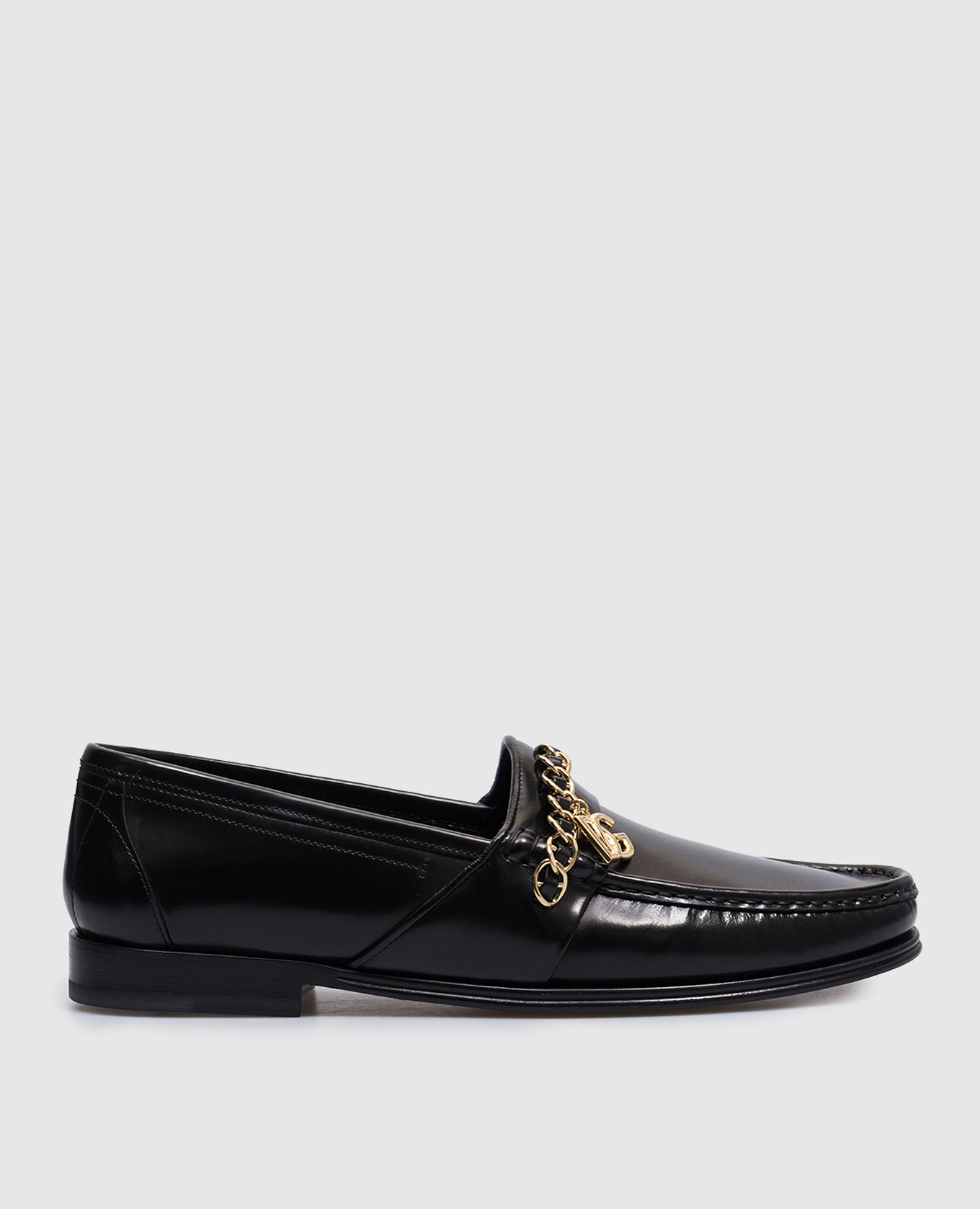 Visconti black leather loafers dolce&gabbana