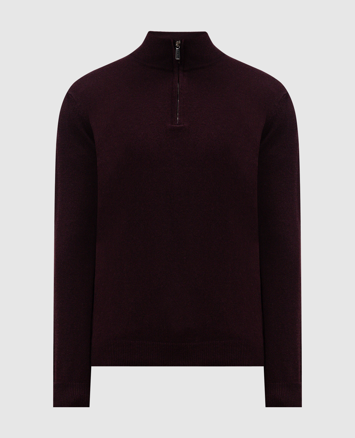 

Burgundy cashmere and silk jumper MooRER