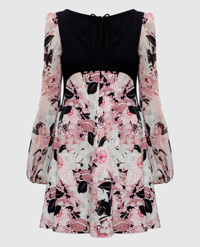 Giamba Floral print silk mini dress SG5250