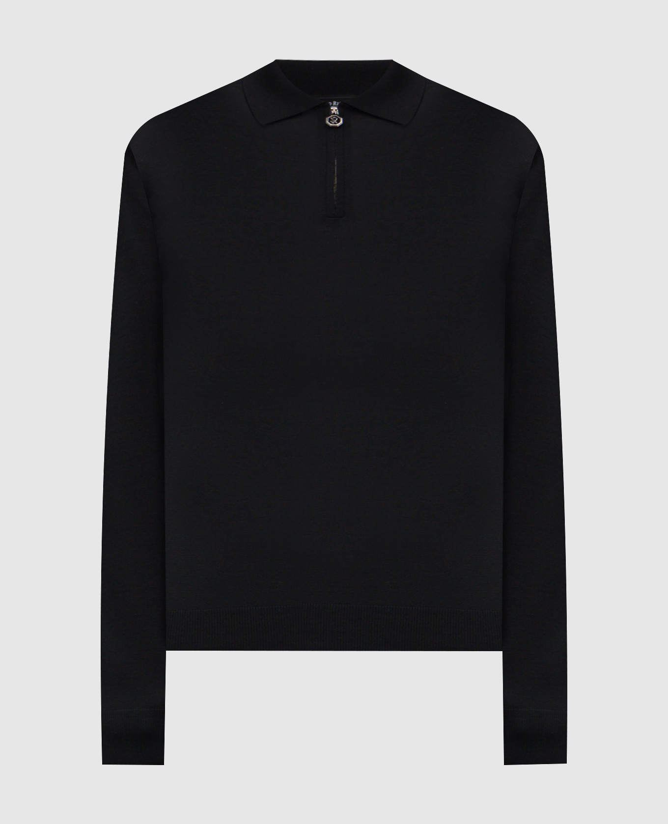 

Black wool polo shirt Stefano Ricci