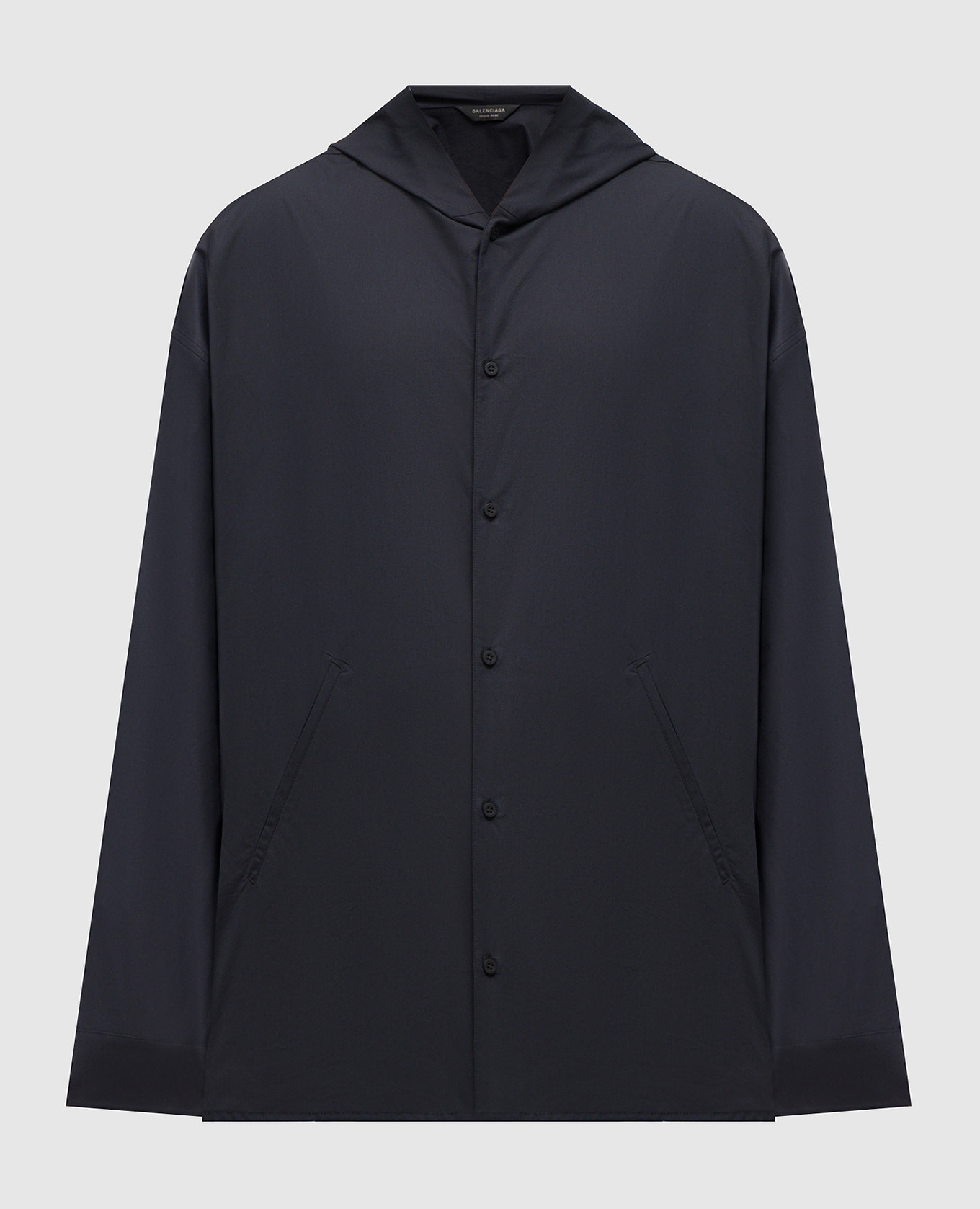Black hooded shirt Balenciaga