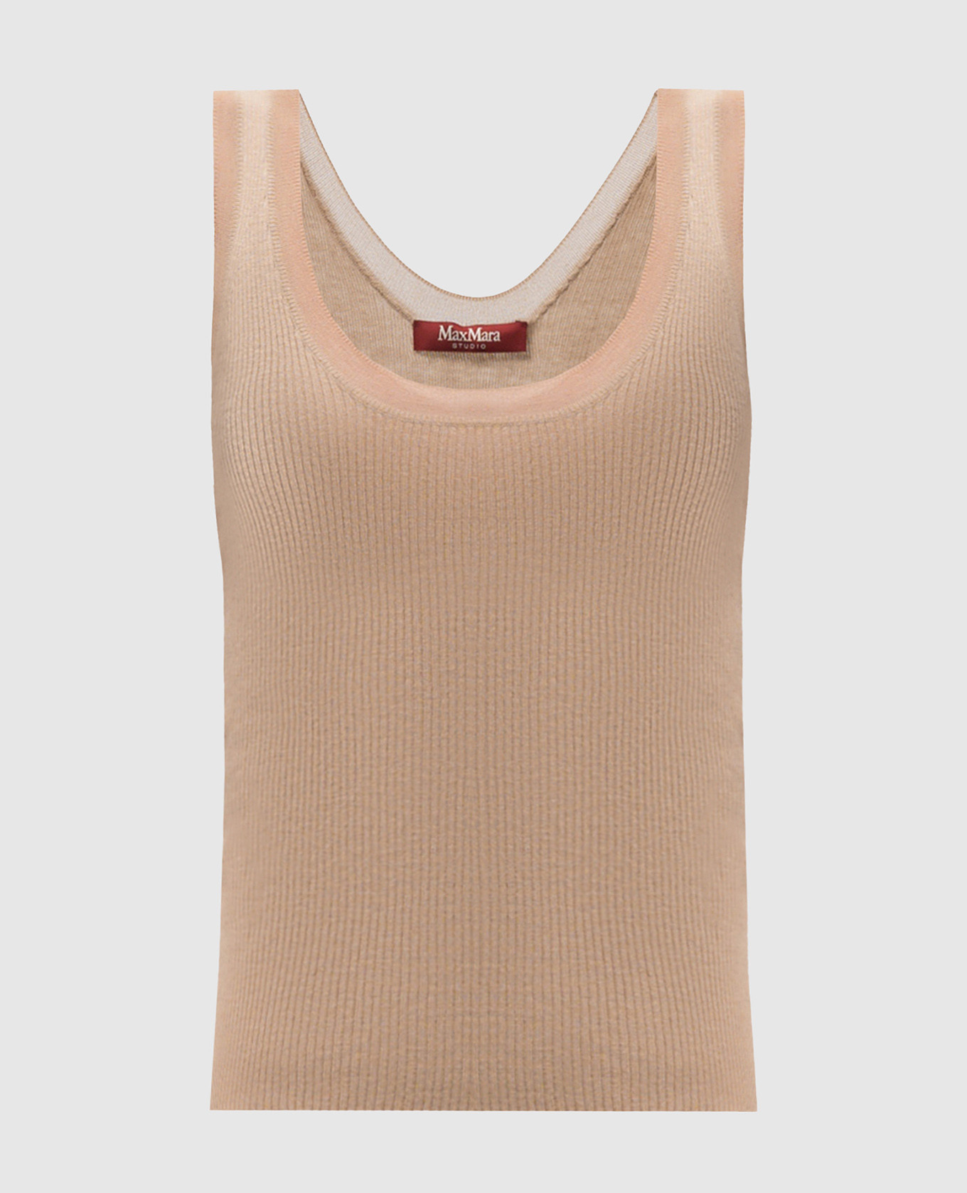 

Beige DYSER top made of silk and wool Max Mara