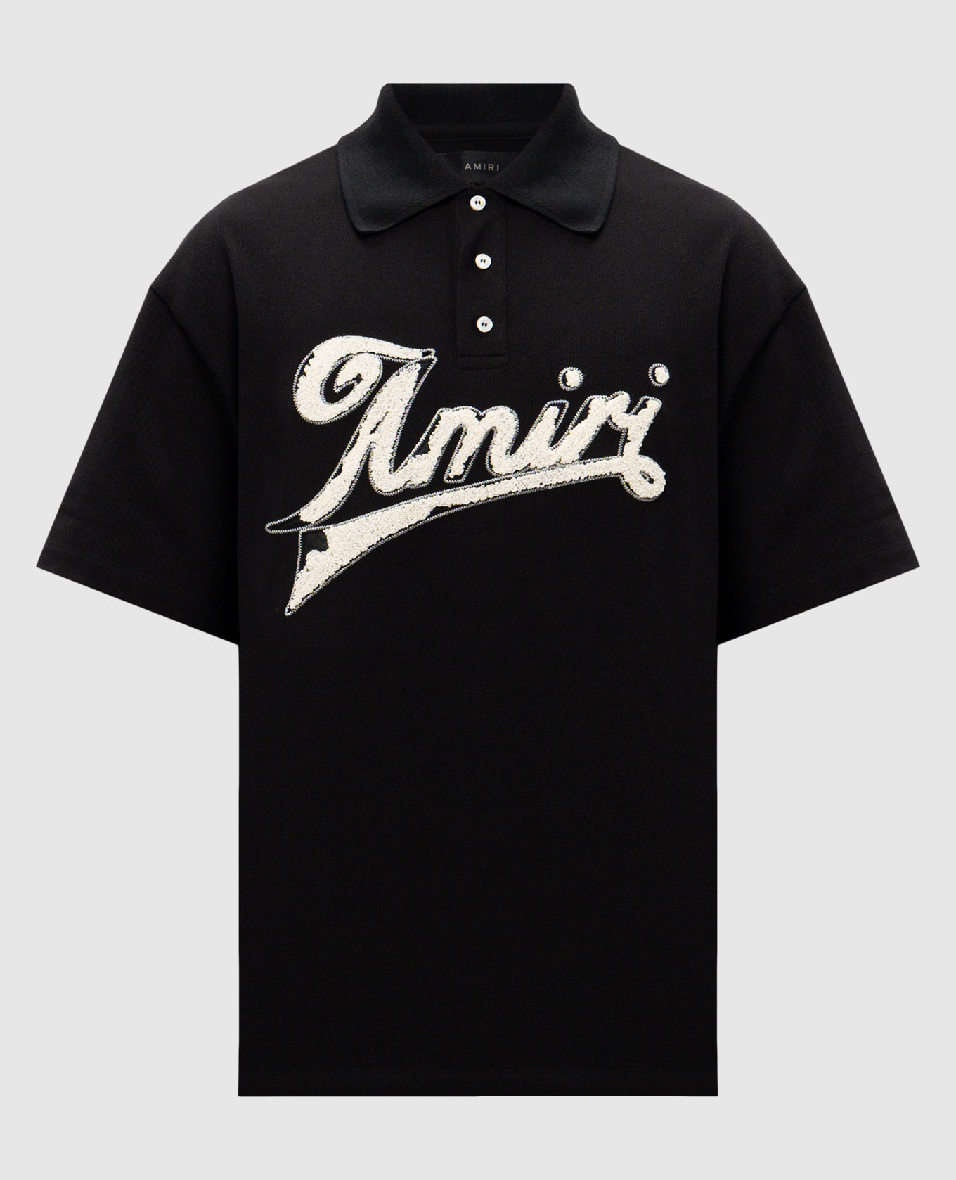

Black polo with logo AMIRI