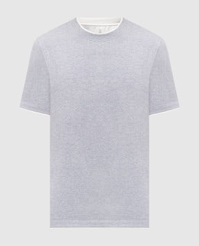 Brunello Cucinelli Grey melange T-shirt M0B137427