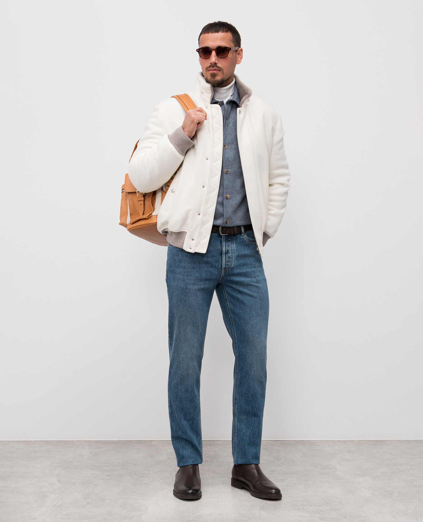 

Blue wool shirt Brunello Cucinelli, Light blue