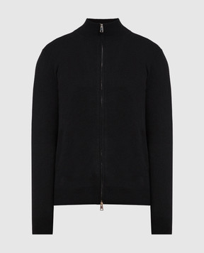 Cashmere&Whiskey Black cashmere cardigan MU7931307341PF3XL