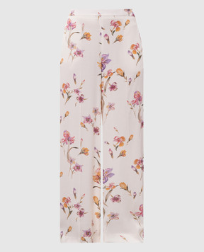 Twinset White floral print pants 251TP2775