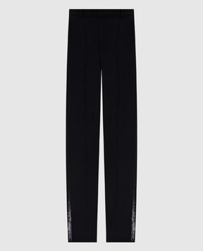 Versace Black wool pants 10201291A14592