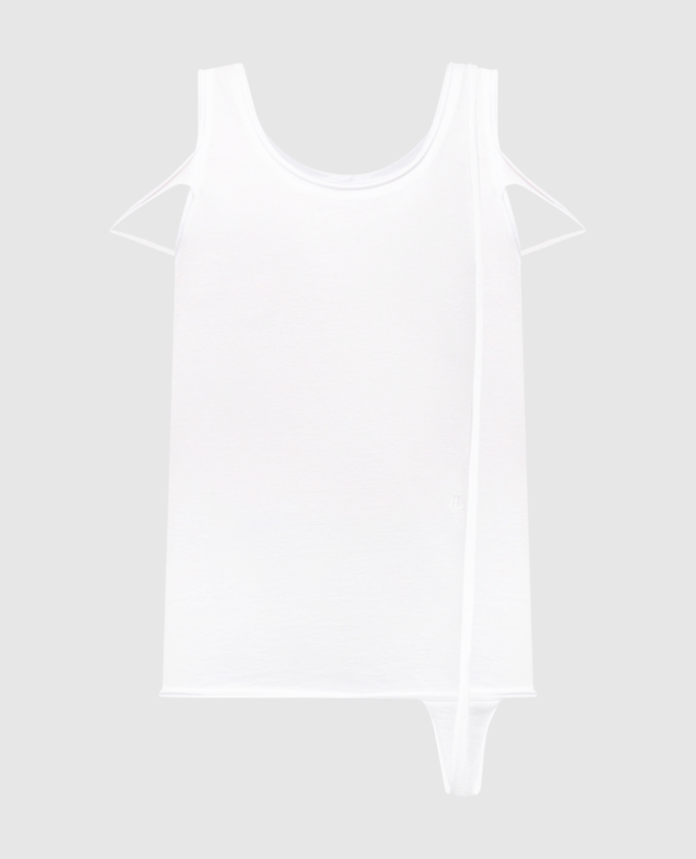 

White top with ribbons Helmut Lang