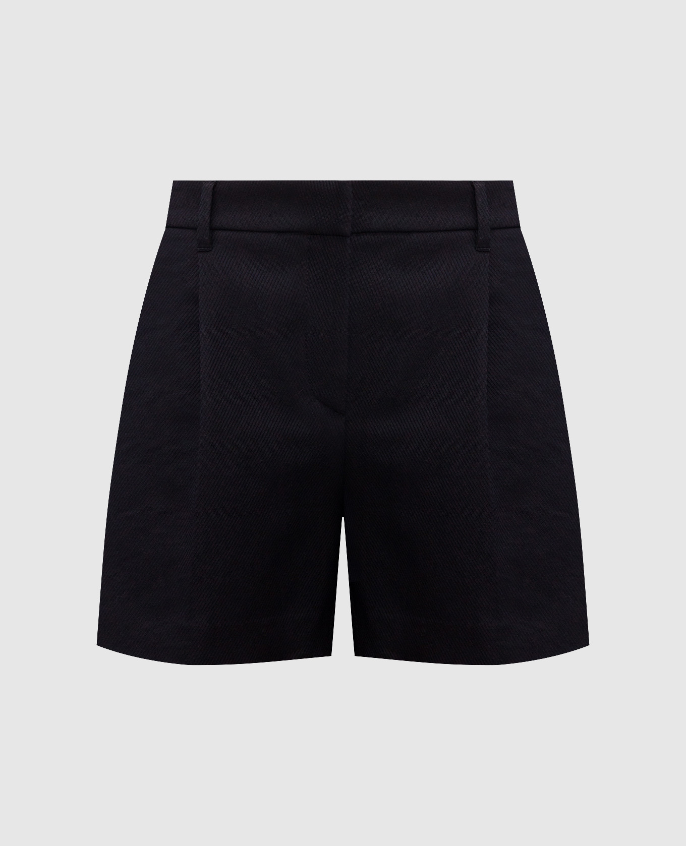 

Black linen shorts with monil chain Brunello Cucinelli