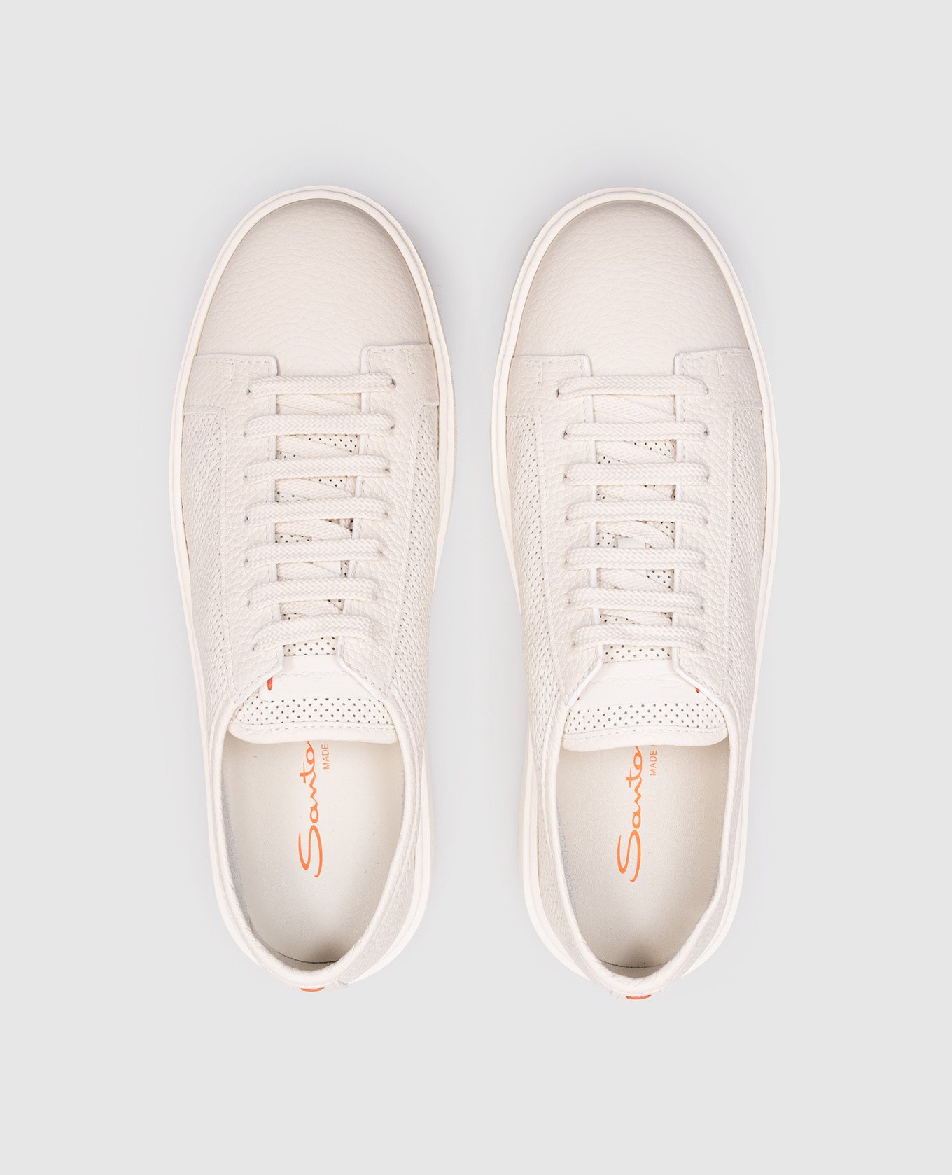 

White leather sneakers Santoni