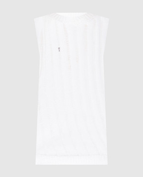 Solotre White top with openwork pattern M3D0026D