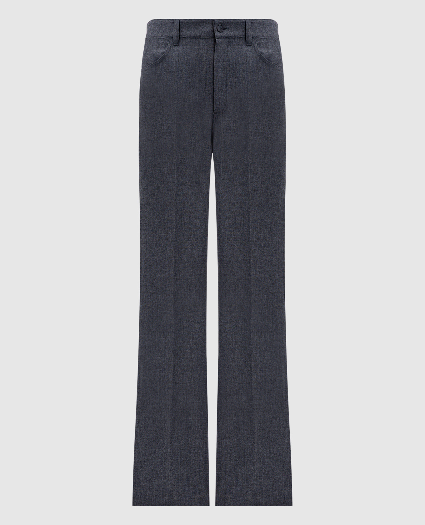 

Grey flared trousers with logo The Attico