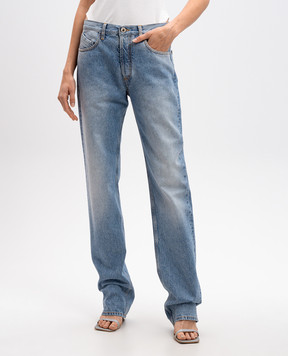 The Attico Blue jeans with a distressed effect 250WCP00073DDD085SS