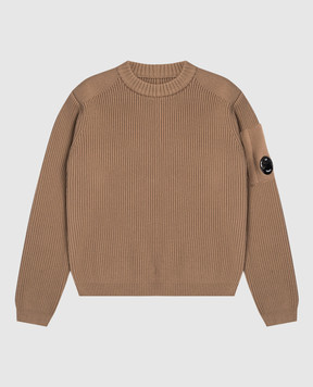 C.P. Company Children's brown sweater with logo CUW00HLHE7648