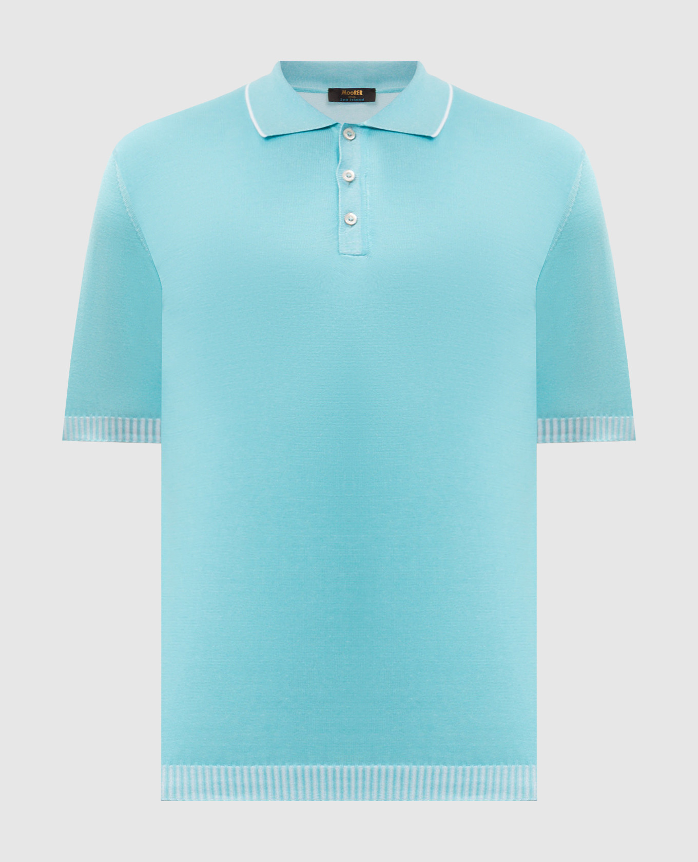 

ADOLFO-SIC blue polo shirt MooRER, Light blue