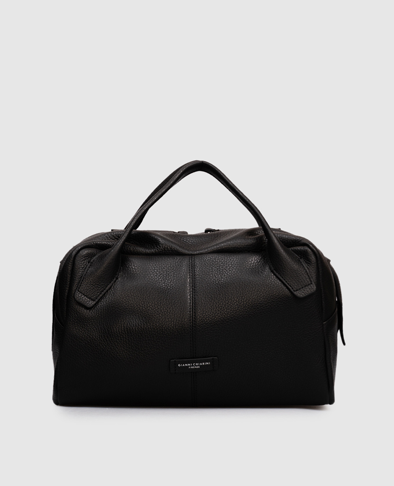 

Emily black leather bag with logo Gianni Chiarini