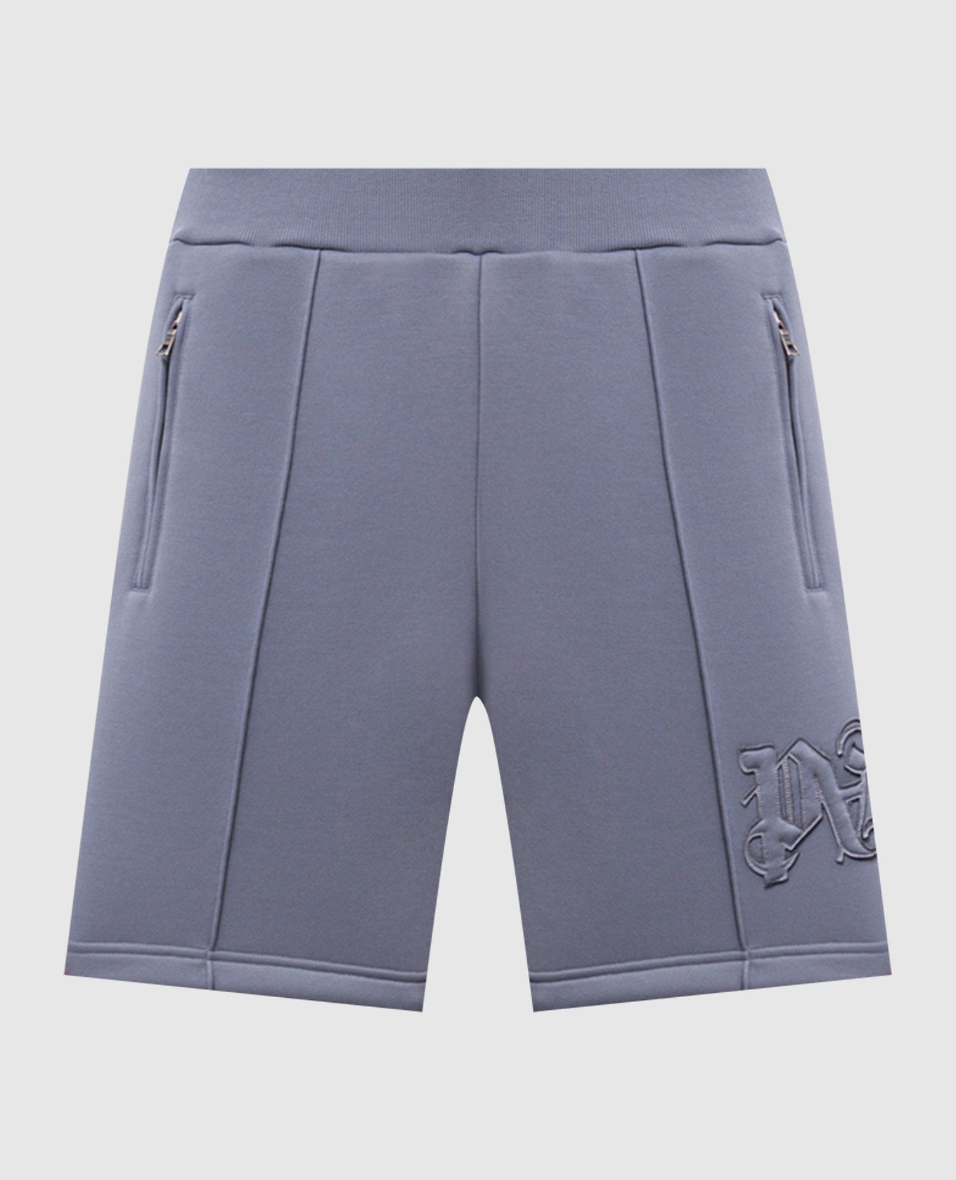 

Grey shorts with monogram logo Palm Angels