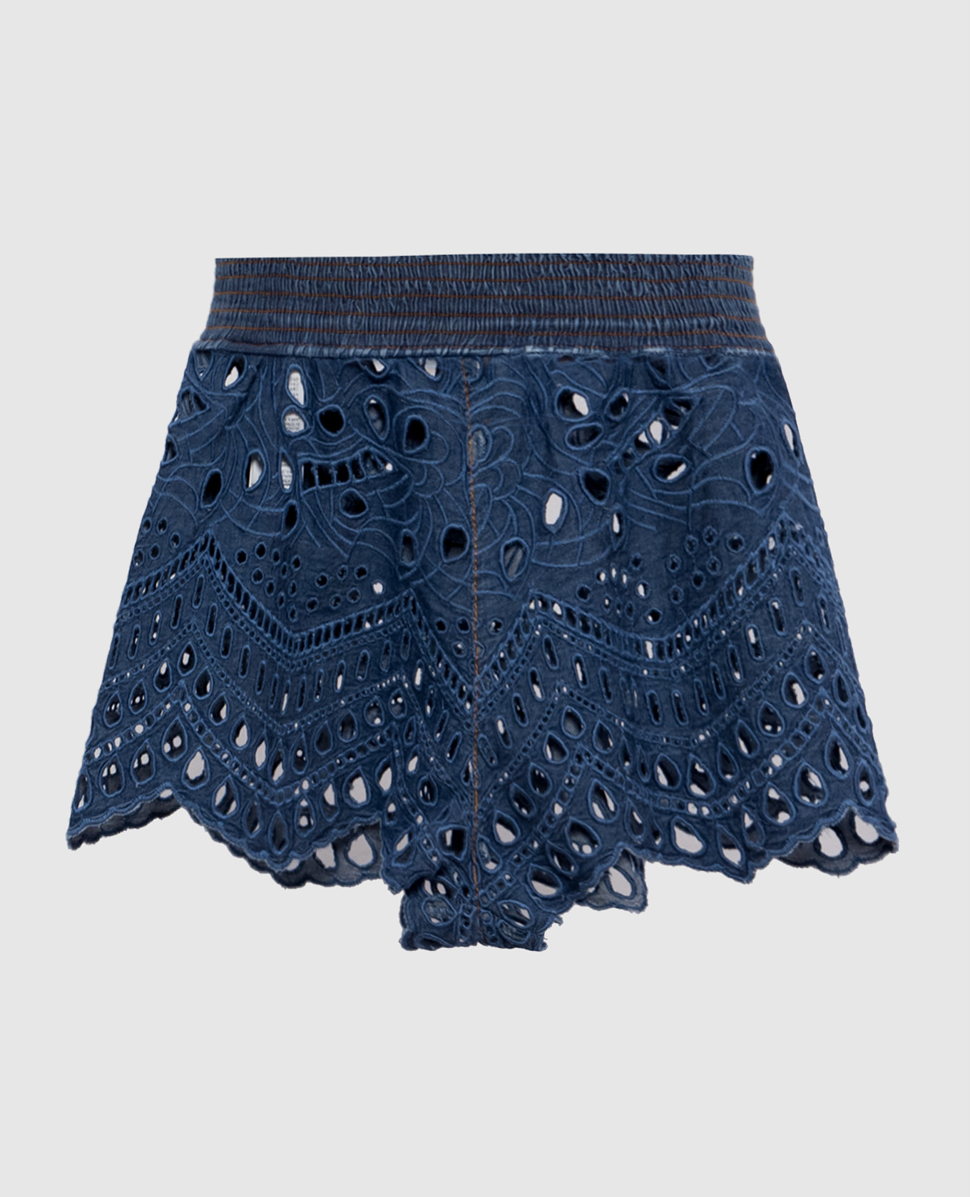 

Blue denim shorts with broderie embroidery Ermanno Scervino