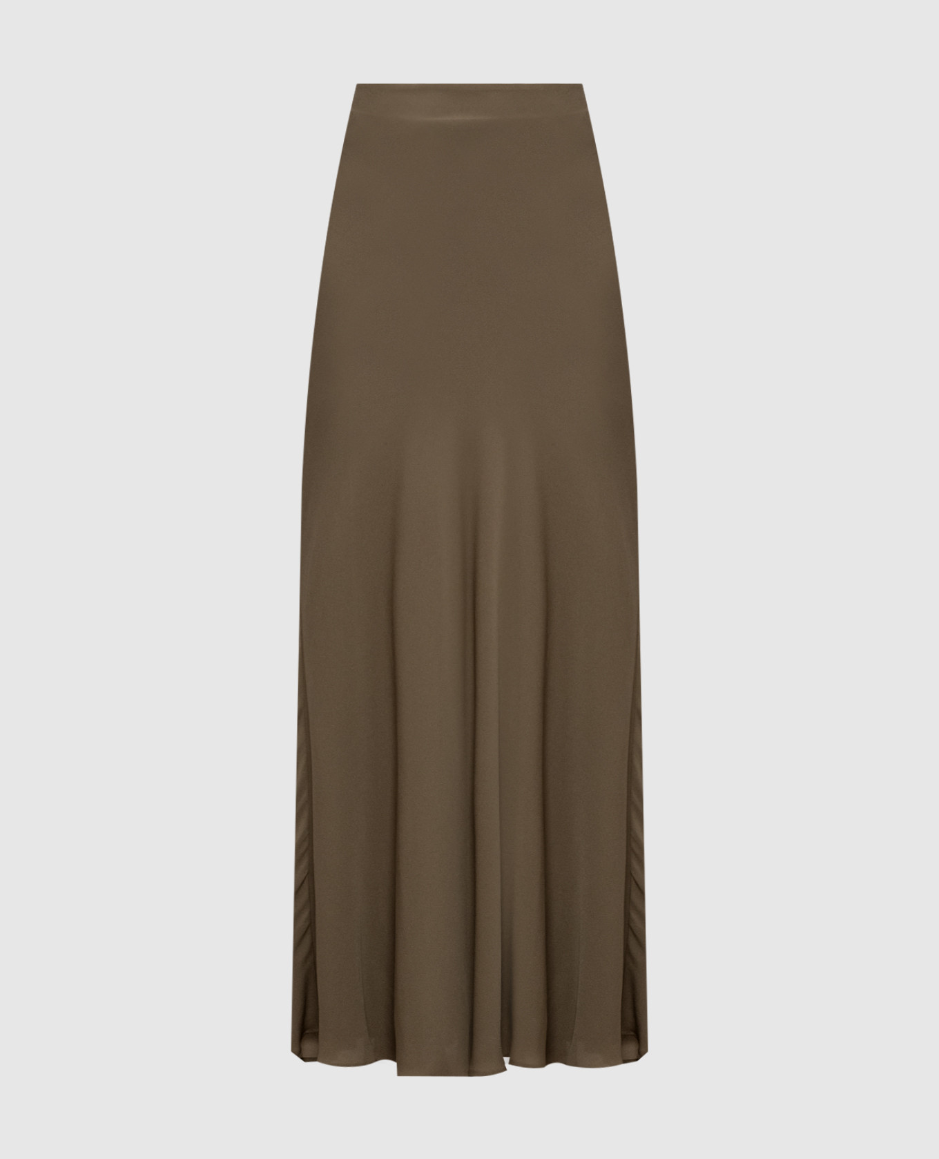 

Khaki silk maxi skirt Jacob Lee