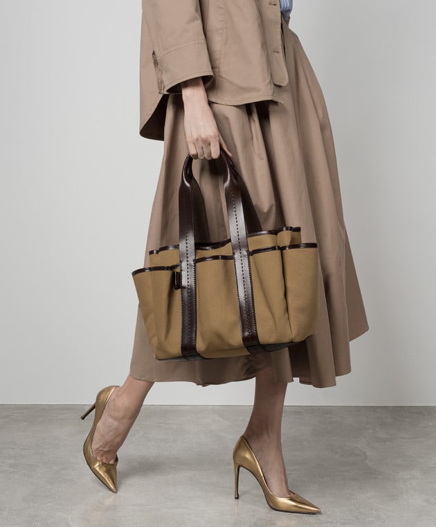 Max Mara - Brown GARDEN tote bag GARDENCABASM - shop with