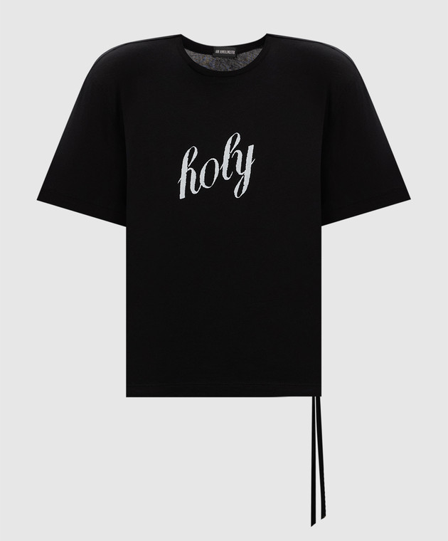 ANN DEMEULEMEESTER ブラック花柄Tシャツ XS ANN DEMEULEMEESTER ブラック花柄Tシャツ XS（【楽天市場】ann