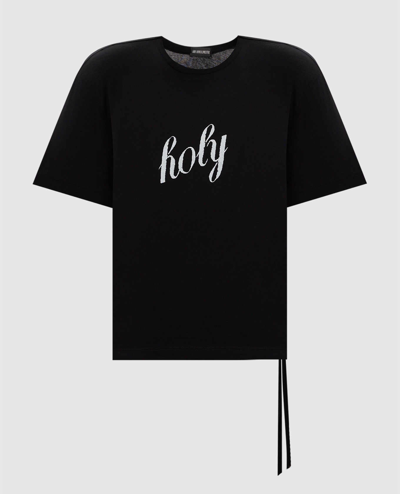 

Black T-shirt with Holy print Ann Demeulemeester