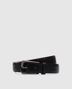 Brunello Cucinelli Vintage black leather belt M0DAYC33GP