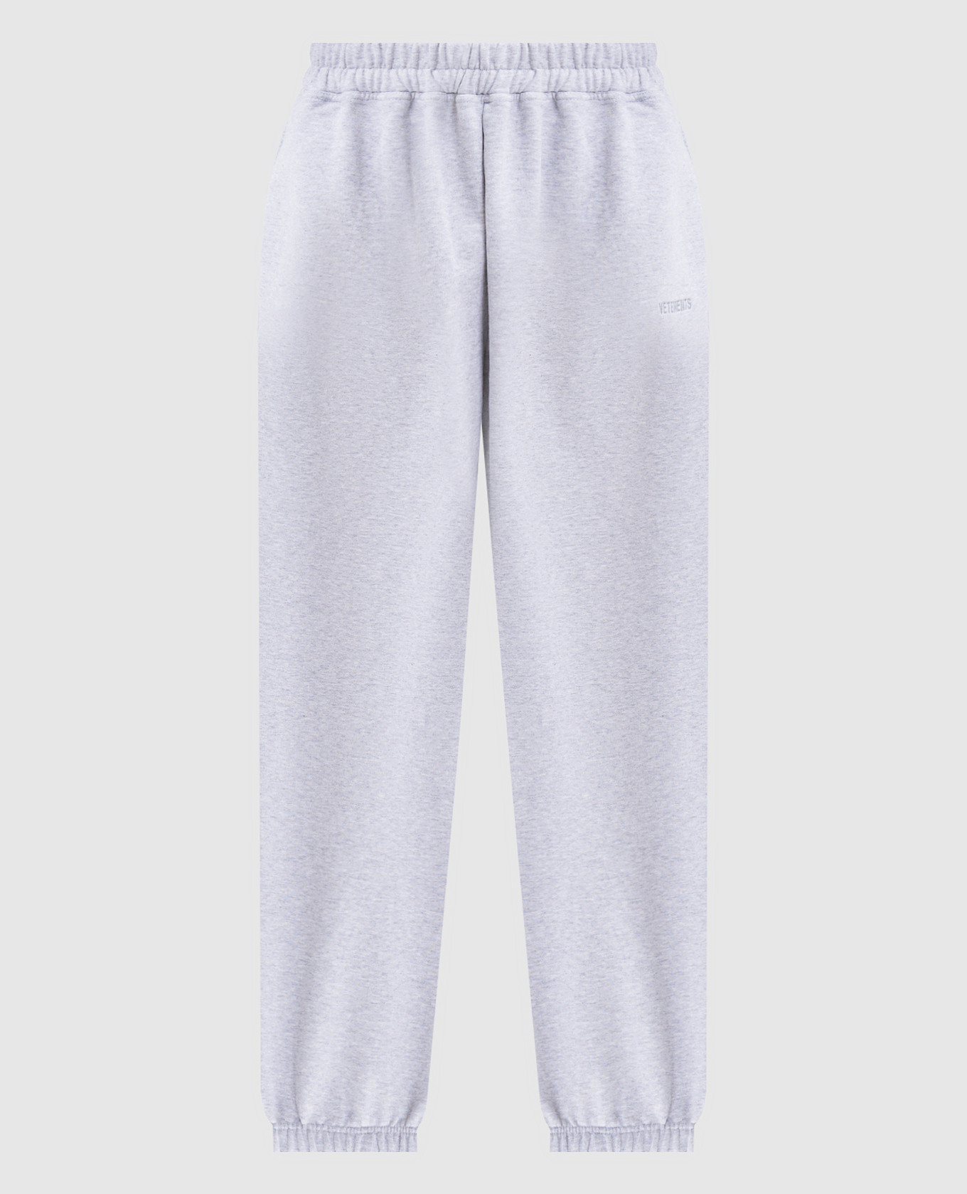 Grey melange joggers with logo Vetements