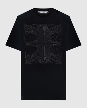Max Mara FARAD black t-shirt with crystals FARAD