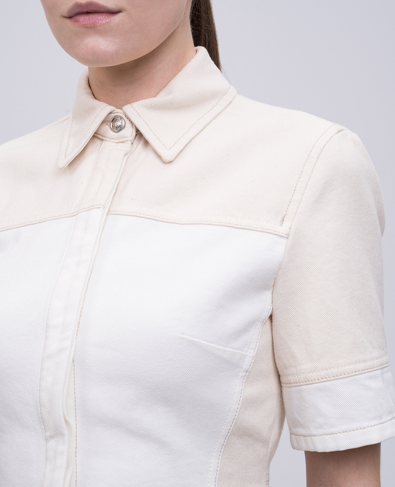 

Beige denim shirt QUARTO Max Mara Sportmax