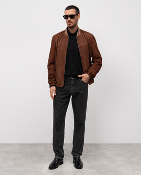 Stefano Ricci Black linen shirt MC007728EX2903