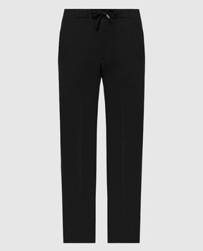 Enrico Mandelli Black pants made of wool GYMP024442