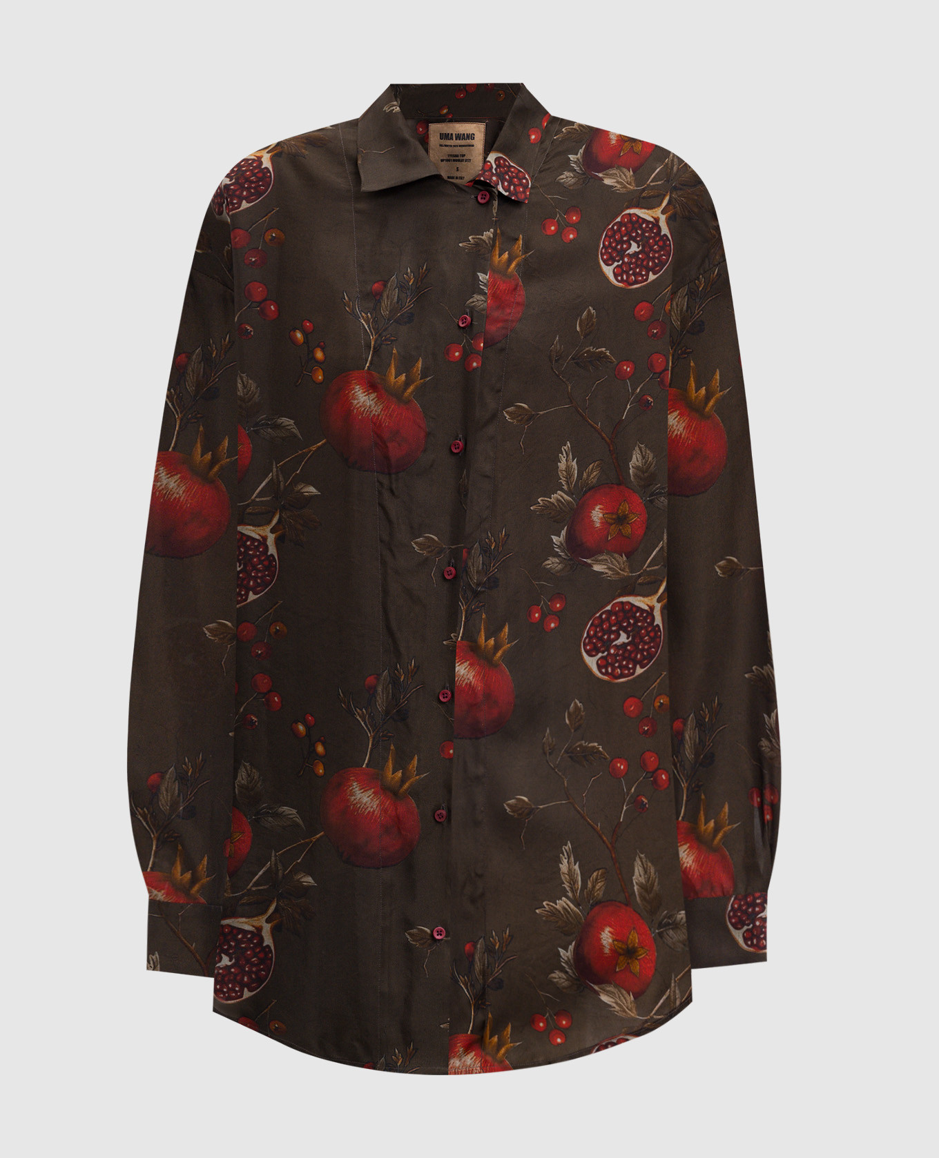 

Tyesha khaki printed blouse UMA WANG