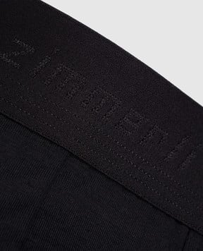 Zimmerli 700 Pureness logo boxer briefs in black 700134335XL