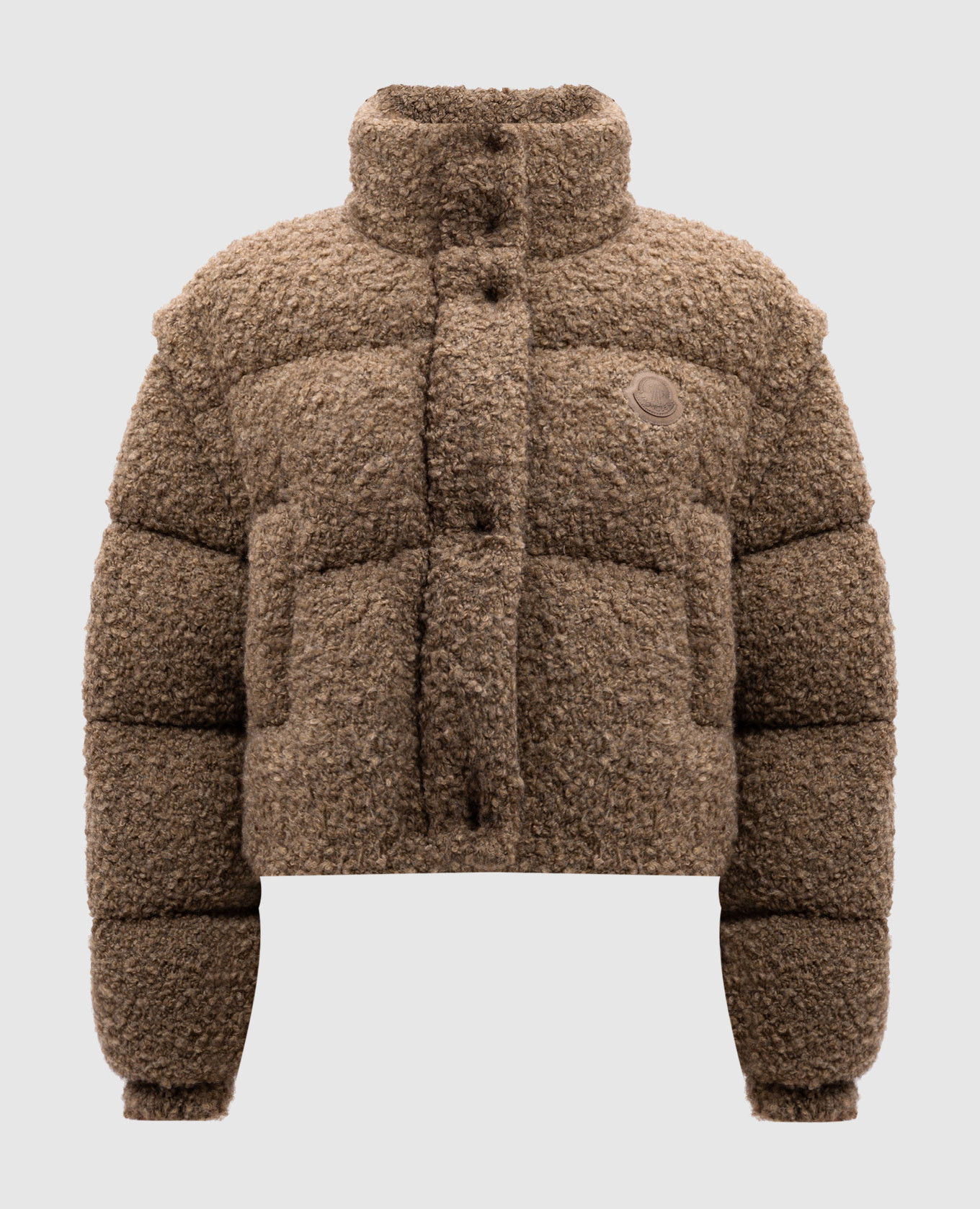 

Brown Cytinelle cropped wool jacket with detachable sleeves Moncler