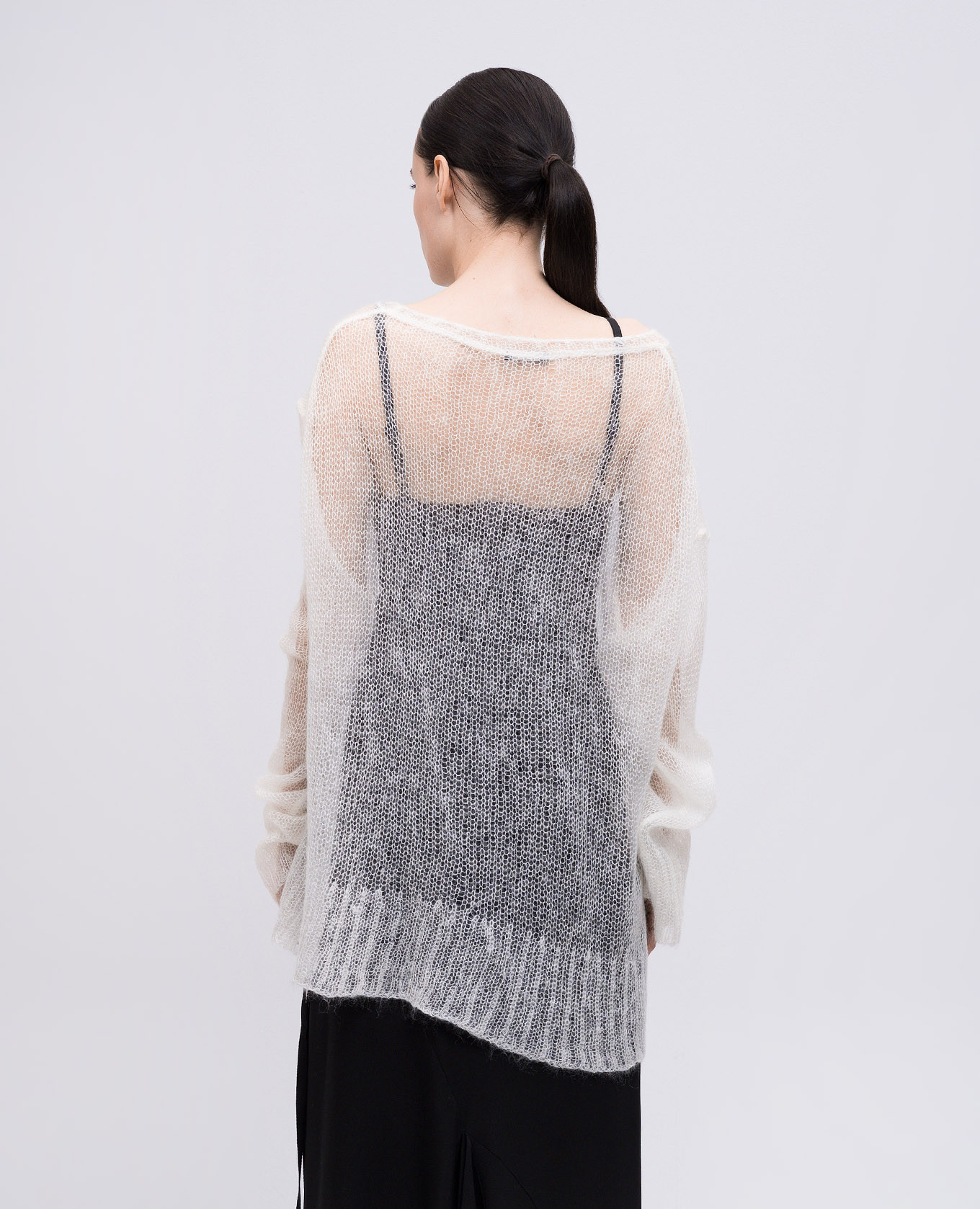 

Dorte white mohair jumper Ann Demeulemeester